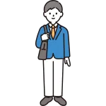Male Junior High School Student High School Student Whole Body SVG Icon
